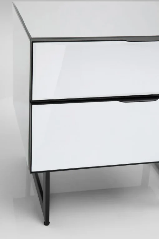 KARE Kommode Klein Soran Schwarz 49x50cm Outlet