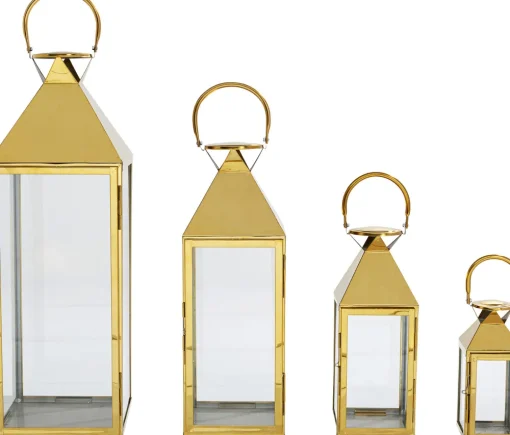 KARE Laterne Giardino Gold (4/Set) Clearance