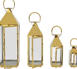 KARE Laterne Giardino Gold (4/Set) Clearance