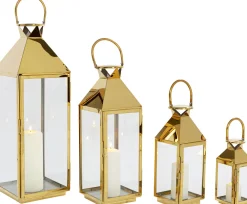 KARE Laterne Giardino Gold (4/Set) Clearance