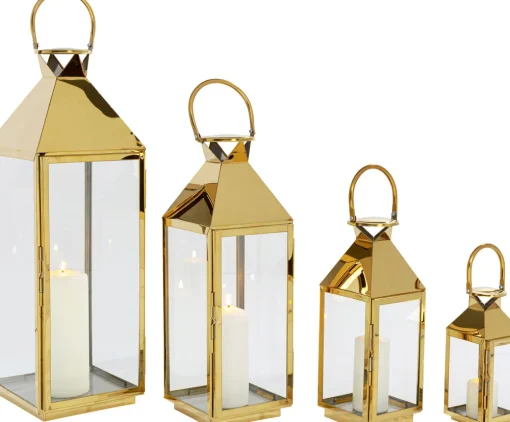 KARE Laterne Giardino Gold (4/Set) Clearance