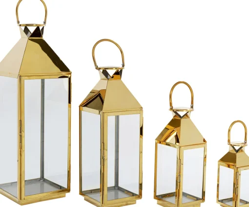 KARE Laterne Giardino Gold (4/Set) Clearance