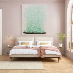 KARE Leinwandbild Flower Boat Beige Grün 120x160cm Hot