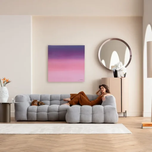 KARE Leinwandbild Tendency Lilac 120x120cm Sale