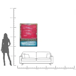 KARE Leinwandbild Vista Rot 90x120cm Outlet