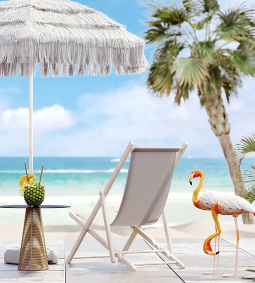 KARE Liegestuhl Easy Summer Grau Discount