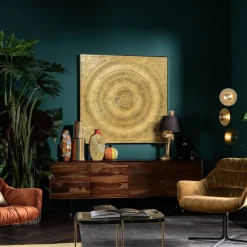 KARE Objektbild Art Circle Gold 120x120cm Outlet