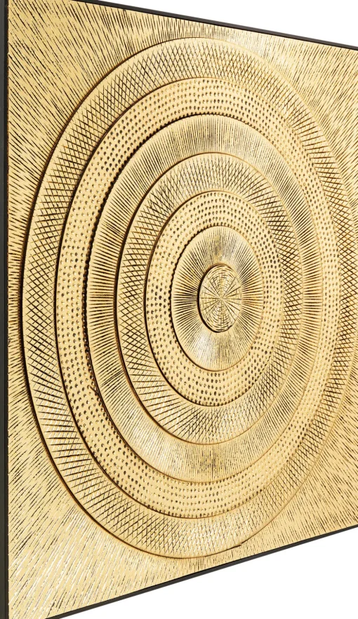 KARE Objektbild Art Circle Gold 120x120cm Outlet