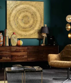 KARE Objektbild Art Circle Gold 120x120cm Outlet