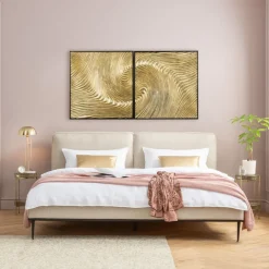 KARE Objektbild Wave Gold (2/Set) Online
