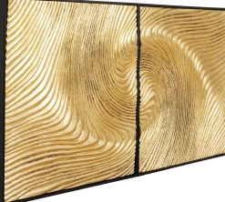 KARE Objektbild Wave Gold (2/Set) Online