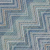 KARE Outdoor Teppich Zigzag Blau 230x330cm New