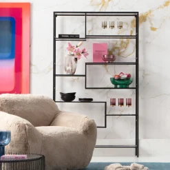 KARE Regal Loft Schwarz Bubble 115x195cm Discount