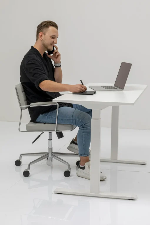 KARE Schreibtisch Office Smart Weiß Weiß 160x80 New