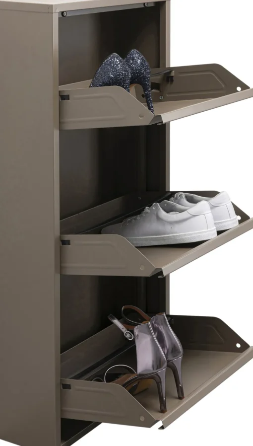 KARE Schuhkipper Caruso 3-er Taupe Hot