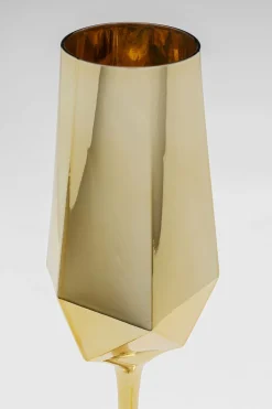 KARE Sektglas Diamond Gold Clearance