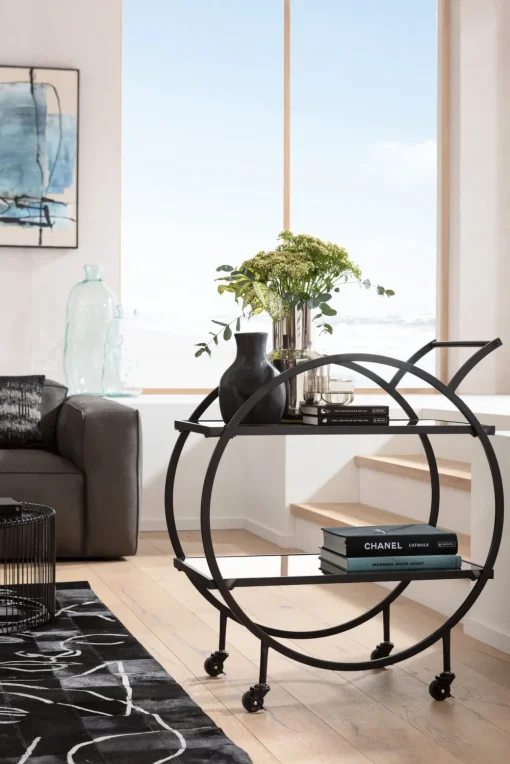 KARE Servierwagen Loft Schwarz Best