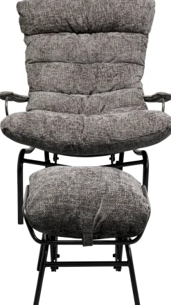 KARE Sessel + Hocker Vienna Swing Grau Fashion