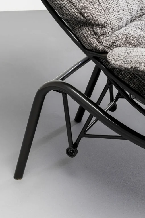 KARE Sessel + Hocker Vienna Swing Grau Fashion
