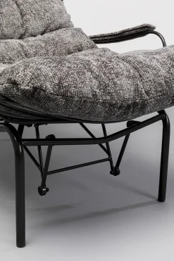 KARE Sessel + Hocker Vienna Swing Grau Fashion