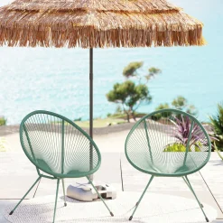 KARE Sessel Acapulco Mono Grün 2/Set Outlet