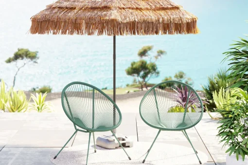 KARE Sessel Acapulco Mono Grün 2/Set Outlet