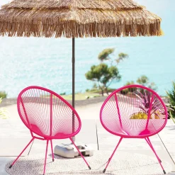 KARE Sessel Acapulco Mono Pink 2/Set Clearance