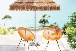 KARE Sessel Acapulco Orange 2/Set New
