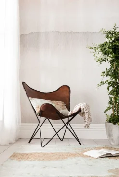 KARE Sessel Butterfly Brown Econo Best