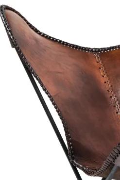 KARE Sessel Butterfly Brown Econo Best
