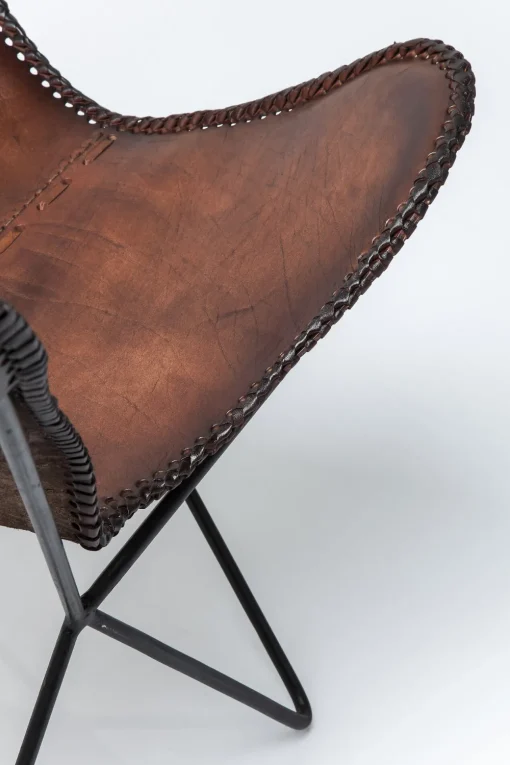 KARE Sessel Butterfly Brown Econo Best