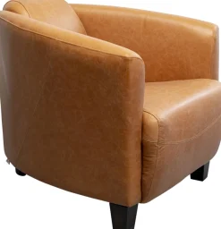 KARE Sessel Cigar Lounge Smart Leder Hellbraun Sale