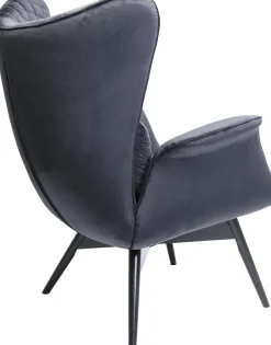 KARE Sessel Tudor Velvet Schwarz Sale