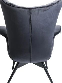 KARE Sessel Tudor Velvet Schwarz Sale
