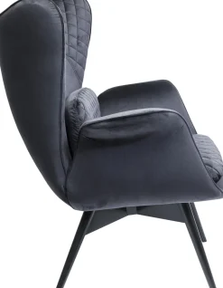 KARE Sessel Tudor Velvet Schwarz Sale