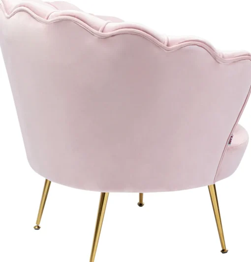 KARE Sessel Water Lily Gold Rosa Hot