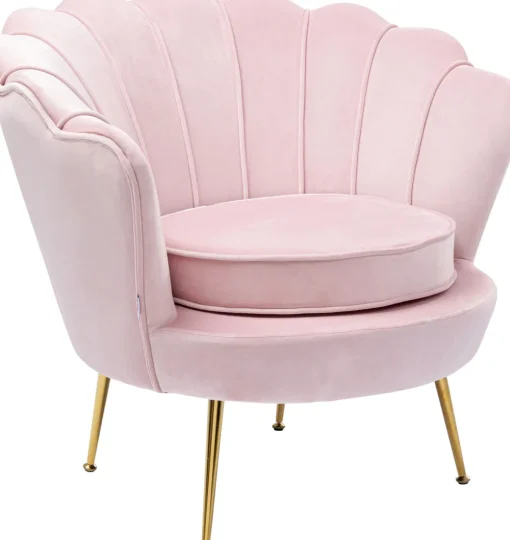 KARE Sessel Water Lily Gold Rosa Hot