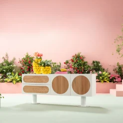 KARE Sideboard Atomic Weiß 183x76cm Sale