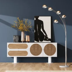 KARE Sideboard Atomic Weiß 183x76cm Sale