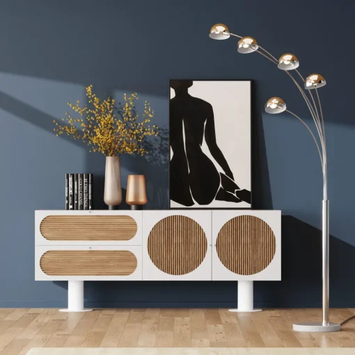 KARE Sideboard Atomic Weiß 183x76cm Sale