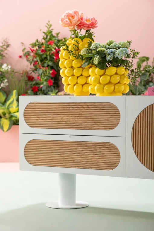 KARE Sideboard Atomic Weiß 183x76cm Sale