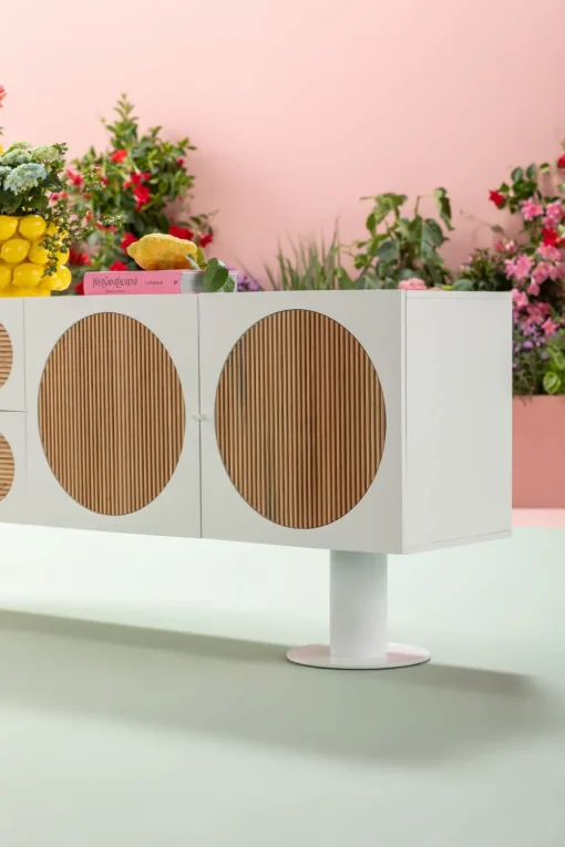 KARE Sideboard Atomic Weiß 183x76cm Sale