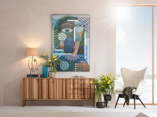 KARE Sideboard Concertina Natur 186x74cm Outlet