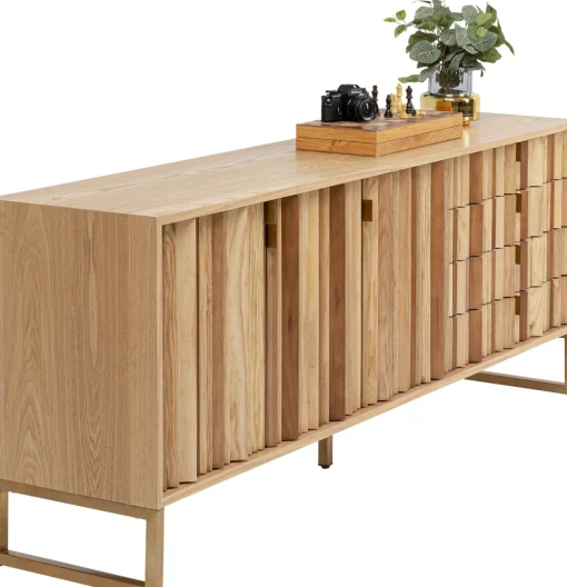KARE Sideboard Concertina Natur 186x74cm Outlet