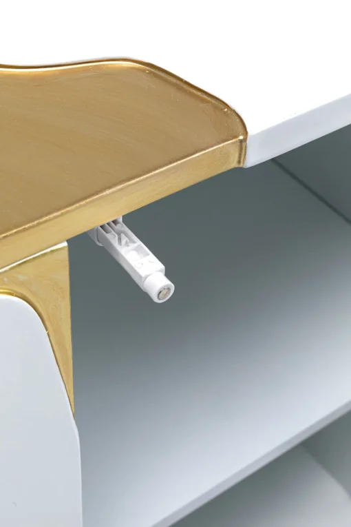 KARE Sideboard Cracked Weiß Gold 165x80cm Hot