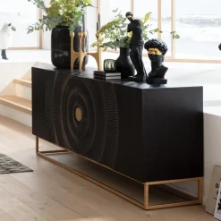 KARE Sideboard Madeira Dunkel 177x75cm Fashion