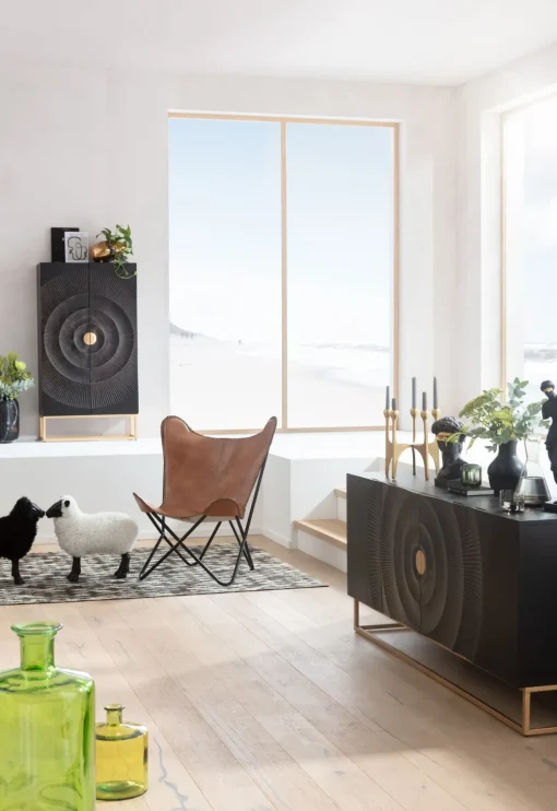 KARE Sideboard Madeira Dunkel 177x75cm Fashion