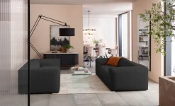 KARE Sofa Cubetto 3-Sitzer Dunkelgrau 220cm Best
