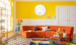 KARE Sofa Element Wave Orange Hot
