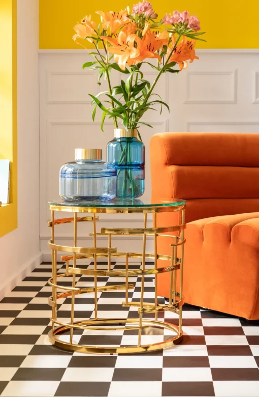 KARE Sofa Element Wave Orange Hot